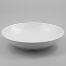 Gertrud Lönegren (Capri 1936) White Bowl with Leaf Relief 25 cm