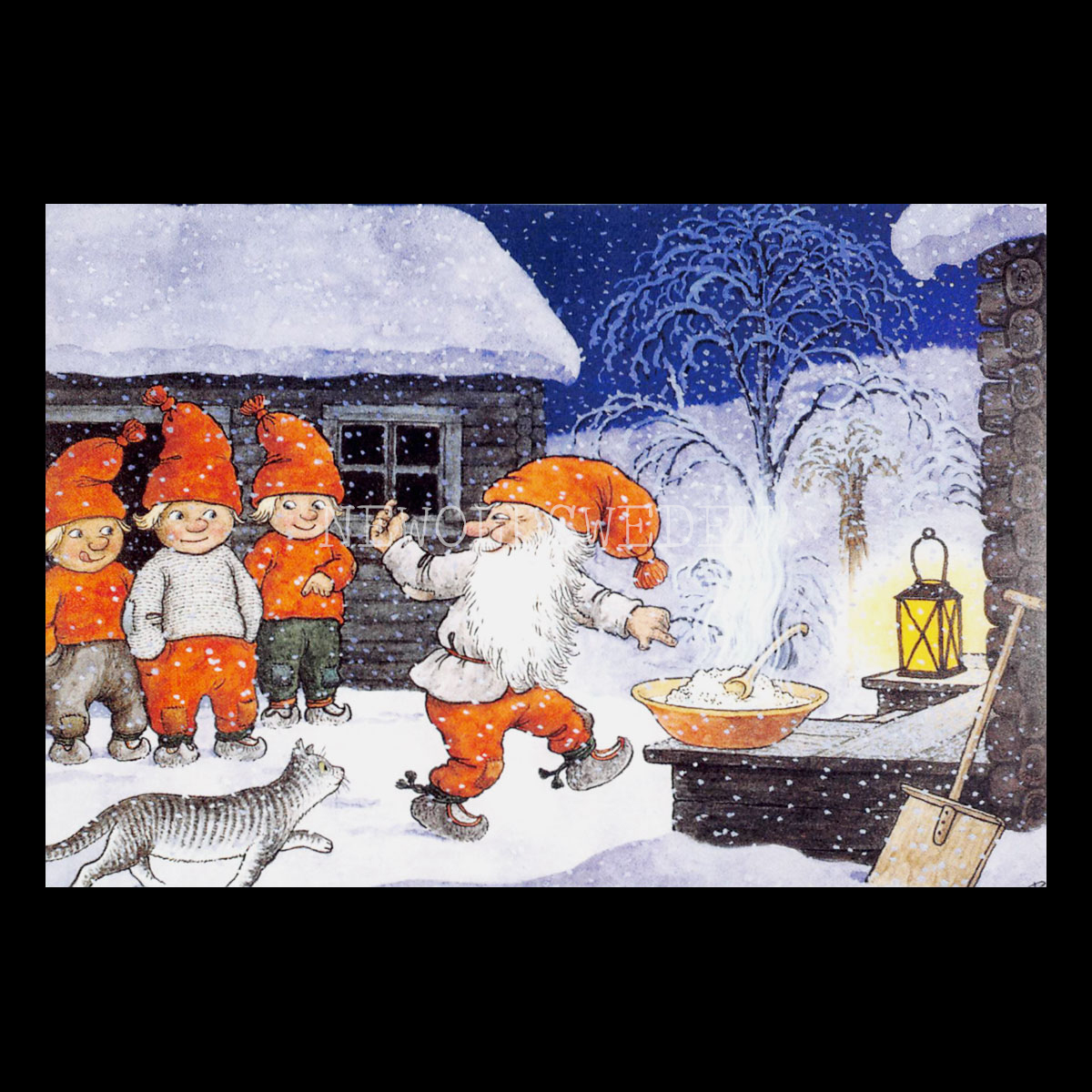 GRÖTDAX 301 - Julkort Trollkort Rolf Lidberg - 915