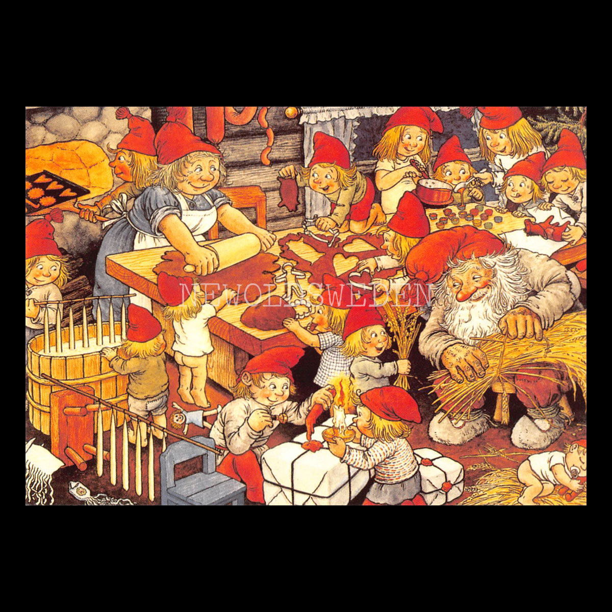 JULSTÖK 379 - Julkort Trollkort Rolf Lidberg - 915