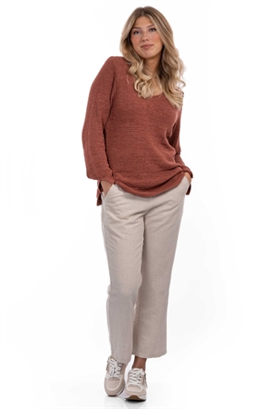 MINEA LINEN PANTS LINEN SAND - 4