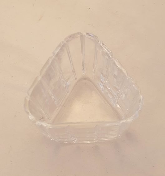 Orrefors small triangular vase crystal - 2