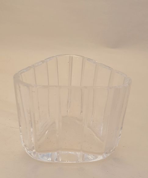 Orrefors small triangular vase crystal