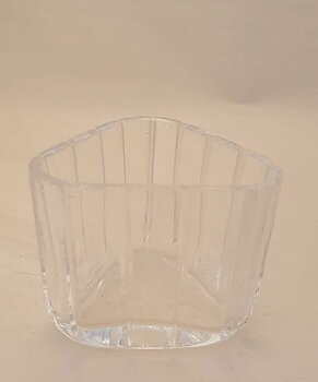 Orrefors small triangular vase crystal