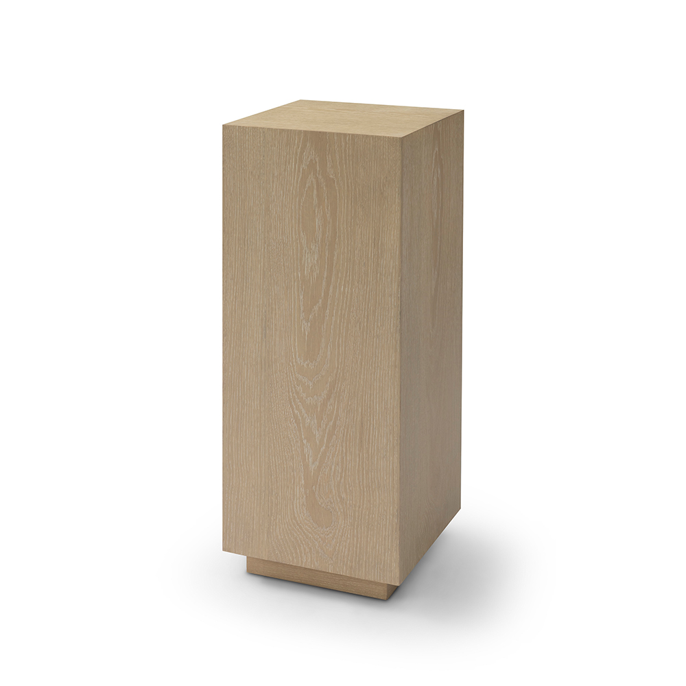 Piedestal vitlackad ek 80 cm