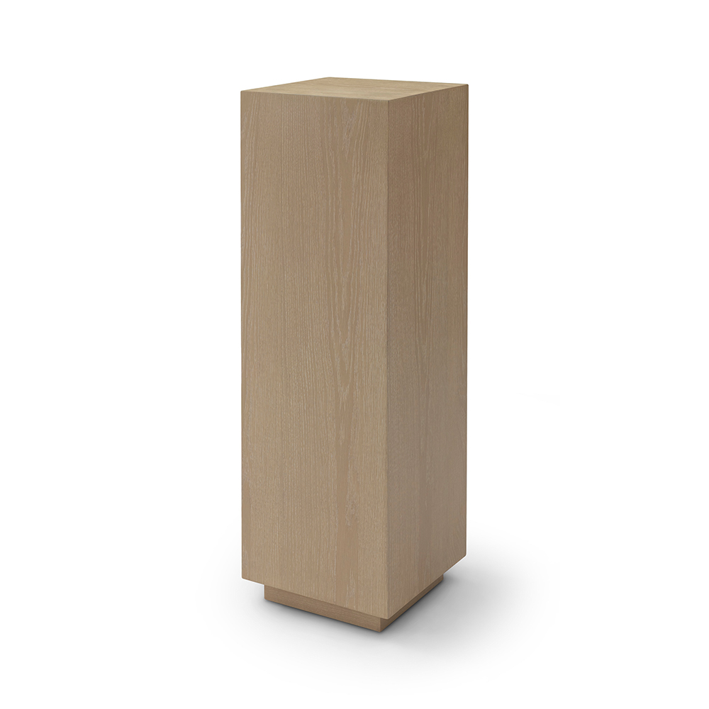 Piedestal vitlackad ek 100 cm