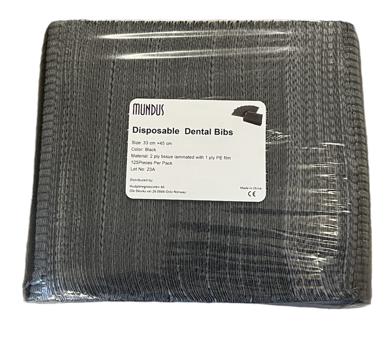 Arbeidsduker engangs sort 125pk - 3