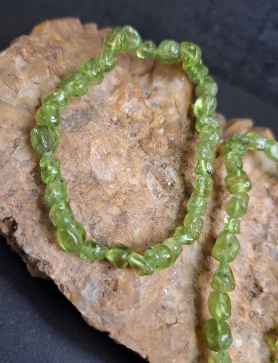 Peridot Armband, Formad Pärlor - 2