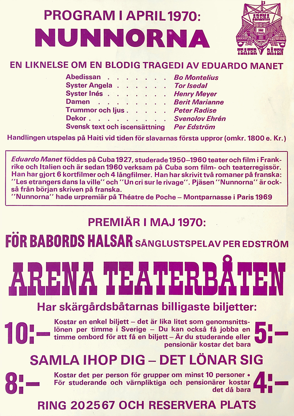 ARENA TEATERBÅTEN –NUNNORNA - 2