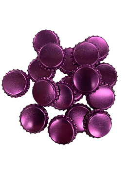 Metallinen violetti kruunuhattu 26 mm 100 kpl