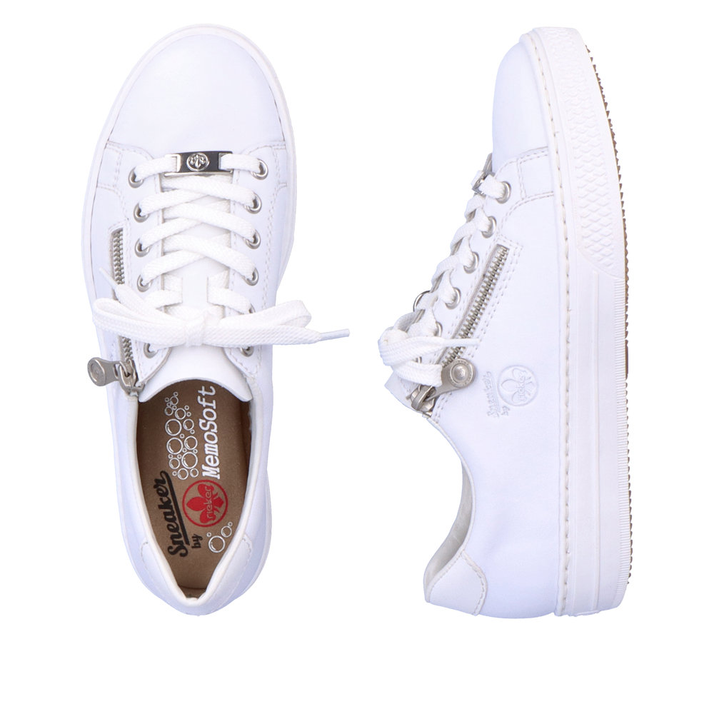 Rieker Damsneaker Vit - 8