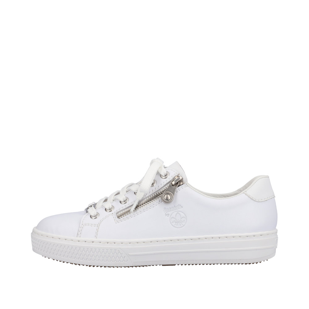 Rieker Damsneaker Vit - 5