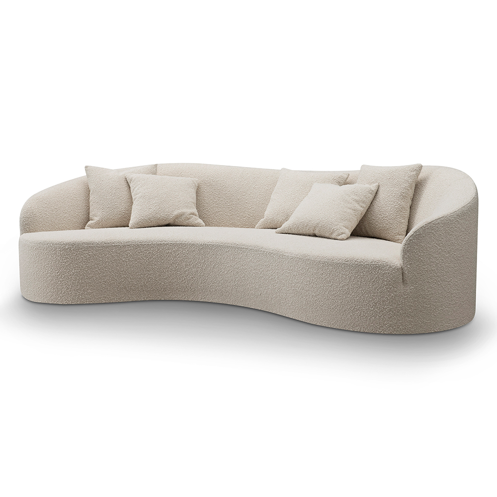 Bolly soffa vit bouclé