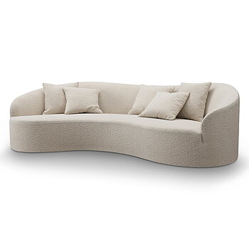 Bolly soffa vit bouclé