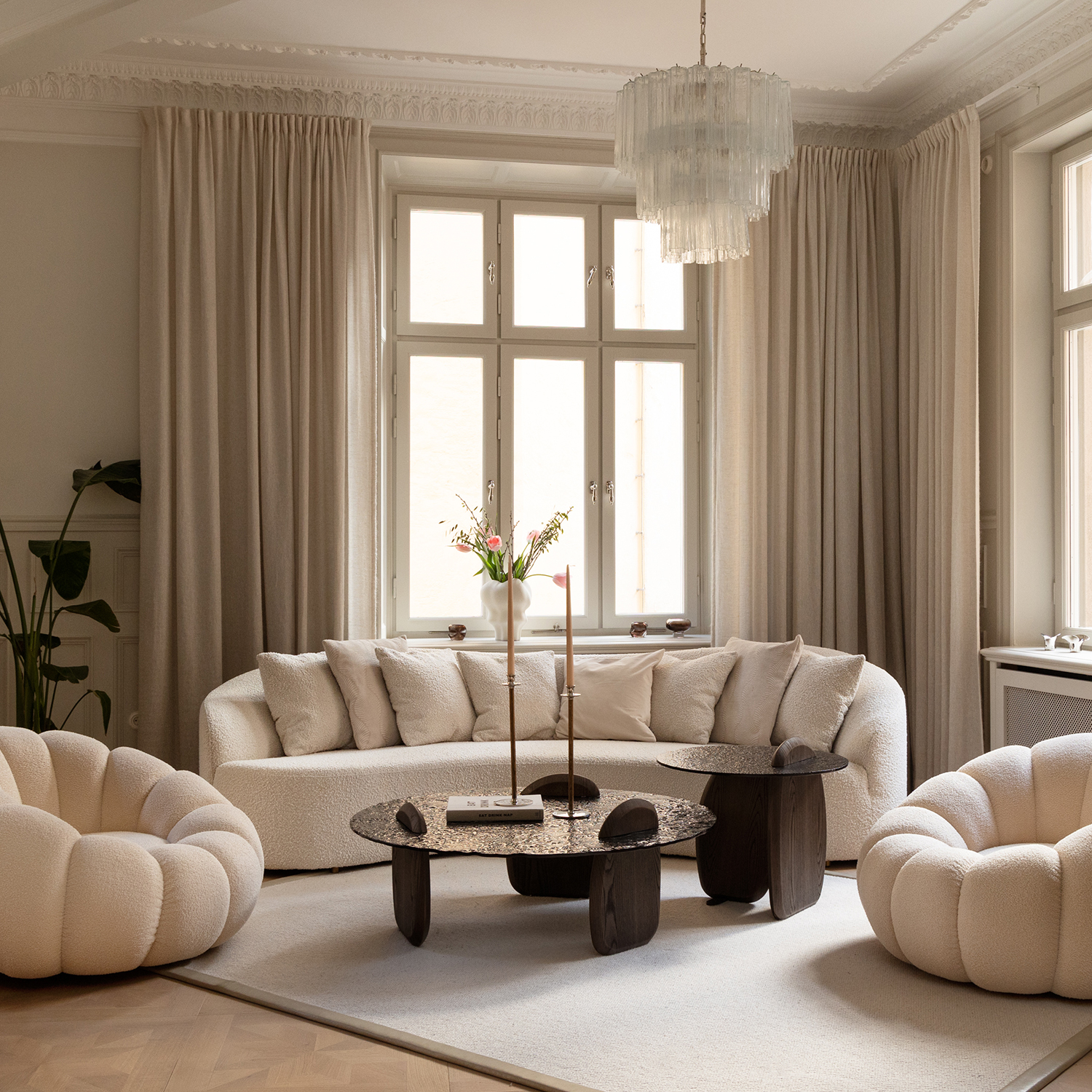 Bolly soffa vit bouclé - 15