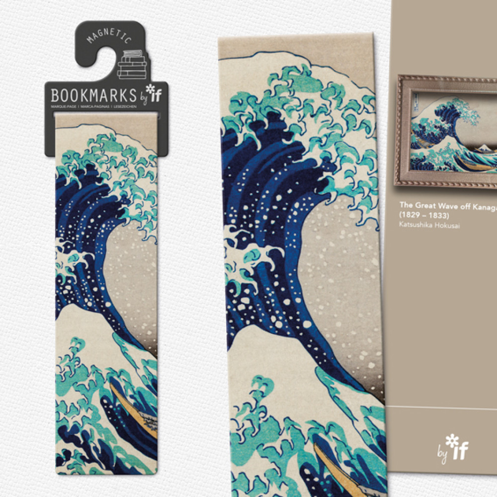 Classics : Bookmark Collection - The Great Wave - Dubbelt magnetbokmärke med konstmotiv