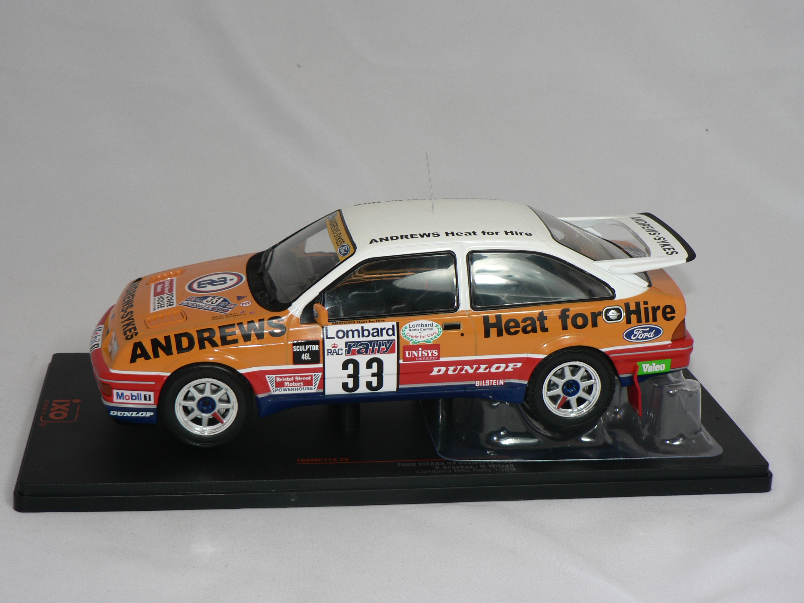 Ford Sierra RS Cosworth #33 Lombard RAC Rally  1989 ( R.Brookes/M.Wilson   )  1:18  Ixo - 3