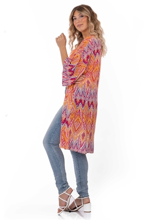 IBIZA KAFTAN FUCHSIA/MANDARIN/AQUA - 2