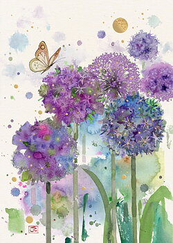 Bug Art : Allium Garden - kort med kuvert 