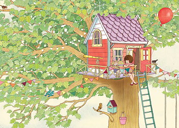 Belle & Boo : Treehouse - vykort