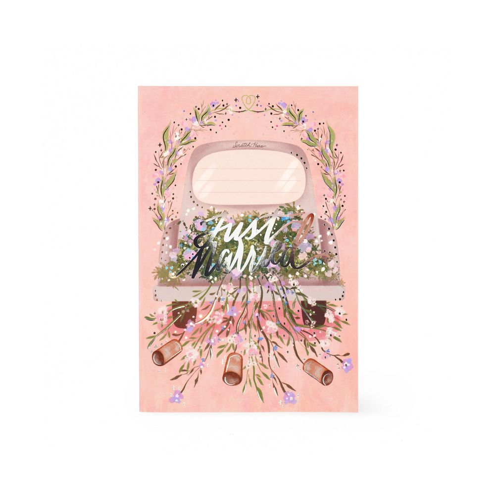 Scratch off card, Just Married, kort
