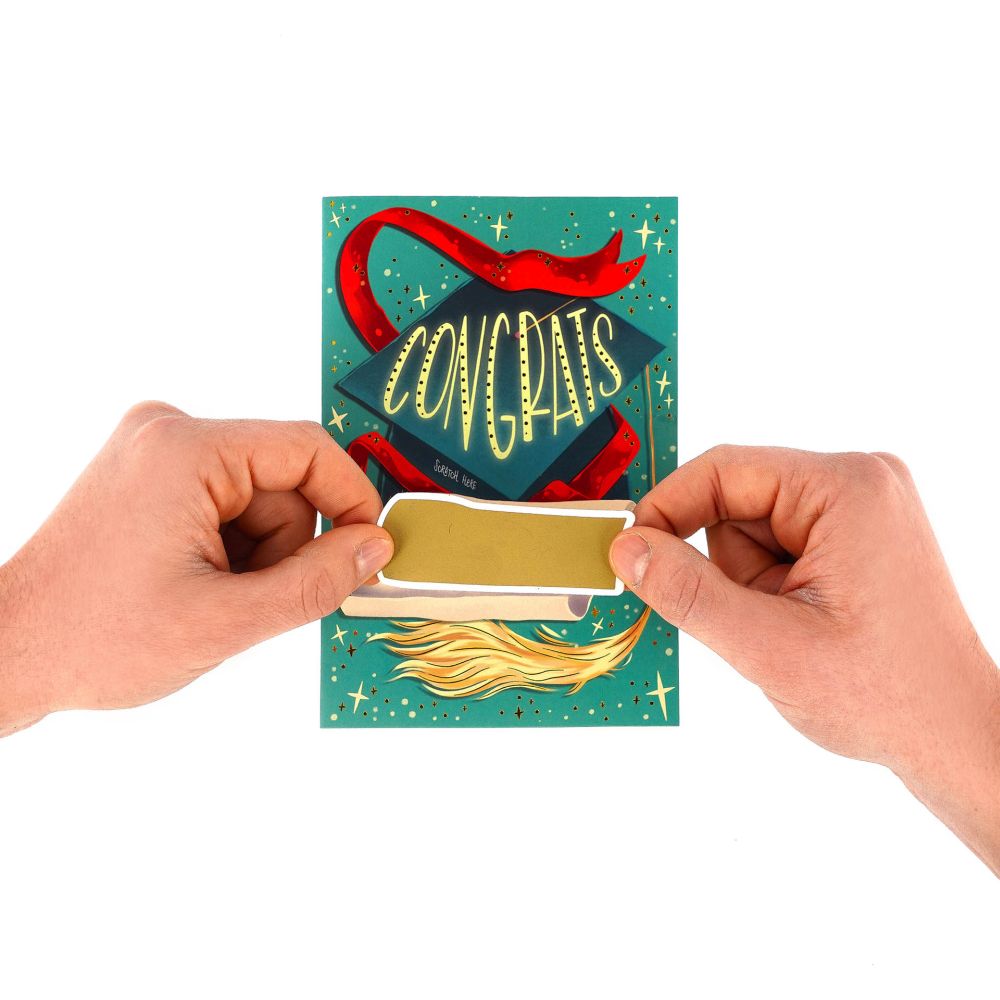 Scratch off card, Eksamen/Congrats, kort - 5