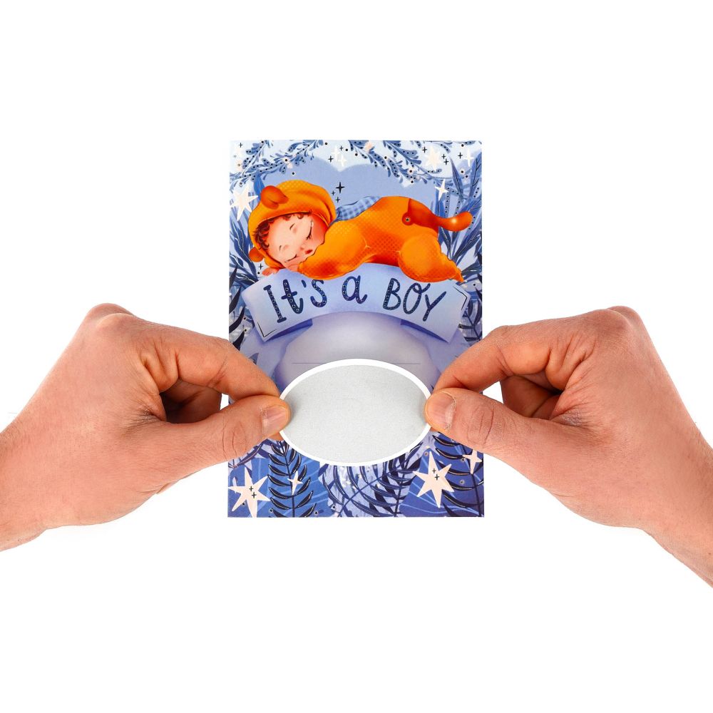 Scratch off card, It's a Boy, kort - 6