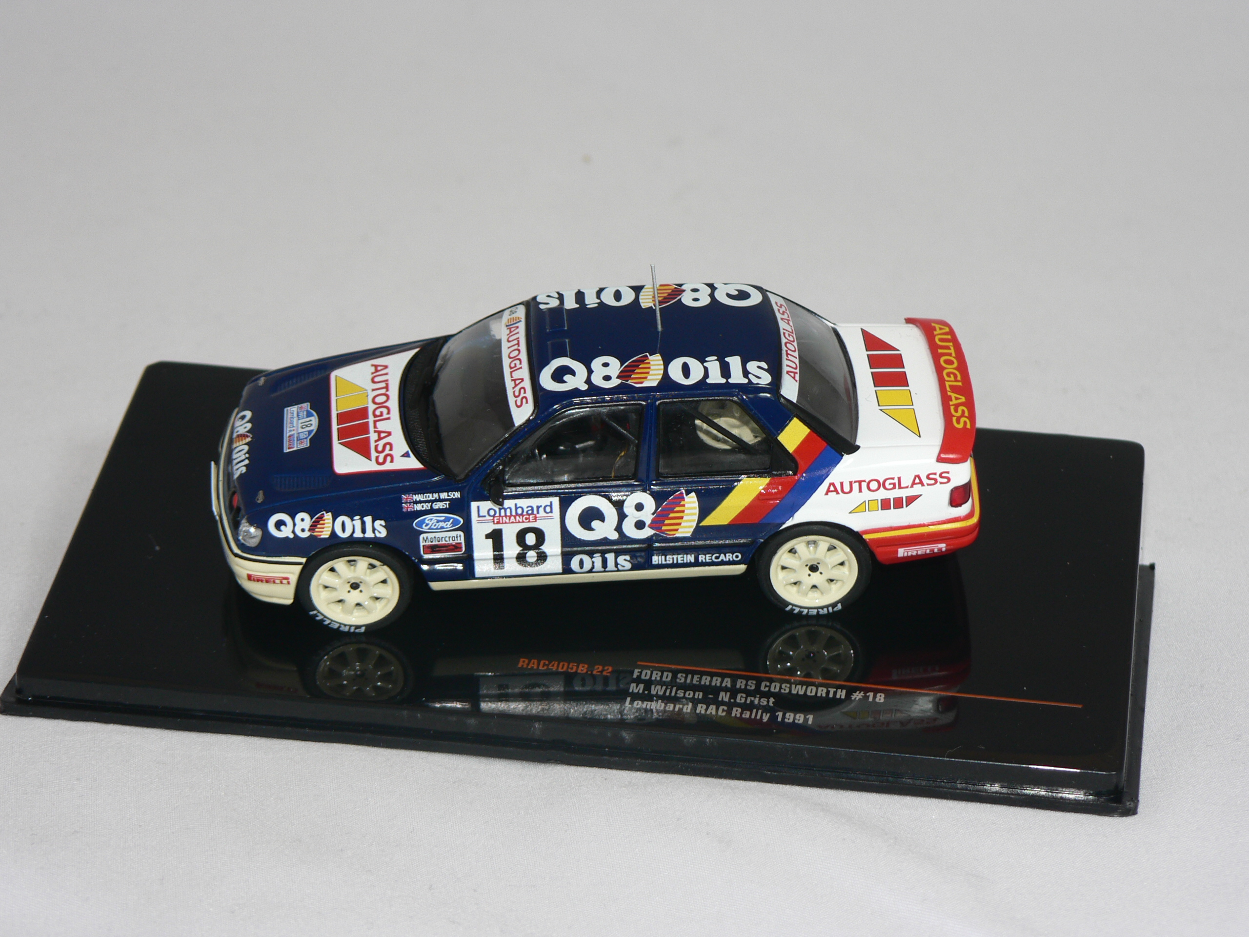 Ford Sierra RS Cosworth  #8  ( Lombard Rac Rally 1991 M.Wilson/N.Grist ) 1:43 Ixo - 3