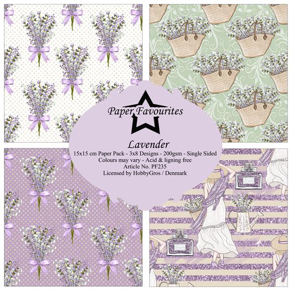 Paper Favourites Lavender 6x6 Inch Paper Pack  - 3