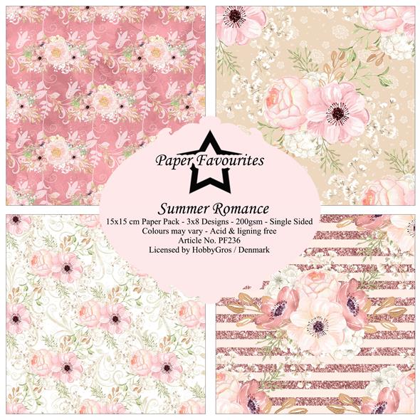 Paper Favourites Summer romance 6x6 Inch Paper Pack  - 3