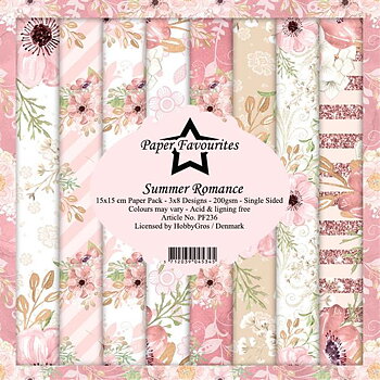 Paper Favourites Summer romance 6x6 Inch Paper Pack 