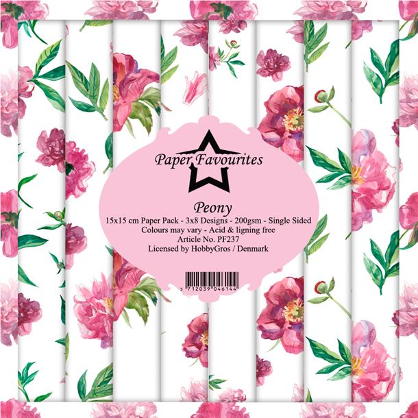 Paper Favourites Peony 6x6 Inch Paper Pack 