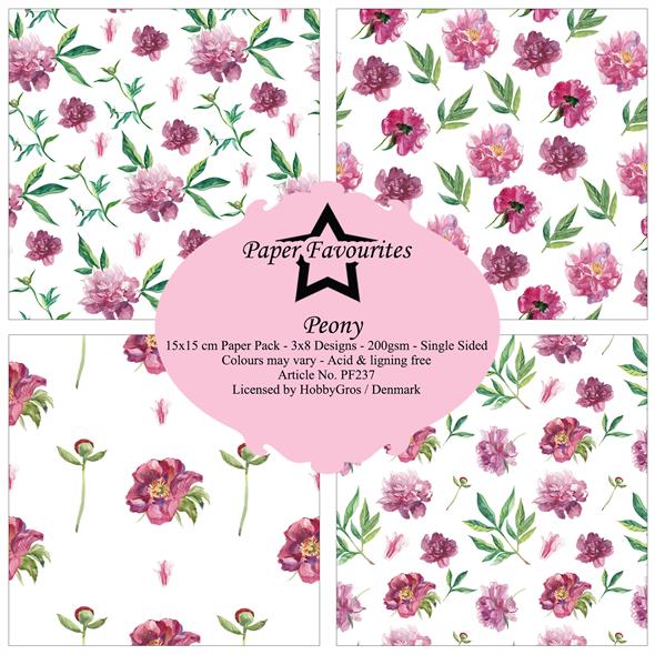 Paper Favourites Peony 6x6 Inch Paper Pack  - 2