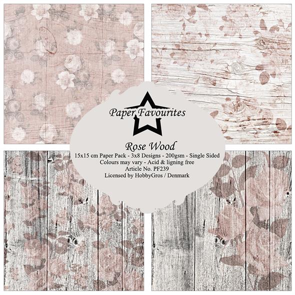 Paper Favourites Rose Wood 6x6 Inch Paper Pack  - 3