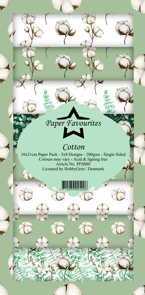 Paper Favourites Cotton slimline Paper Pack 