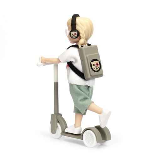 Lundby Docka med Sparkcykel - Micki - 3