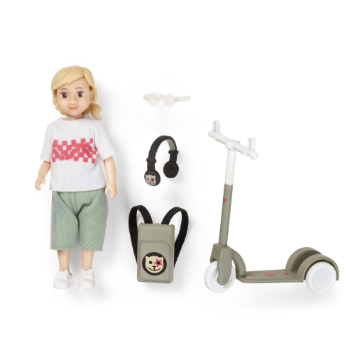 Lundby Docka med Sparkcykel - Micki - 2