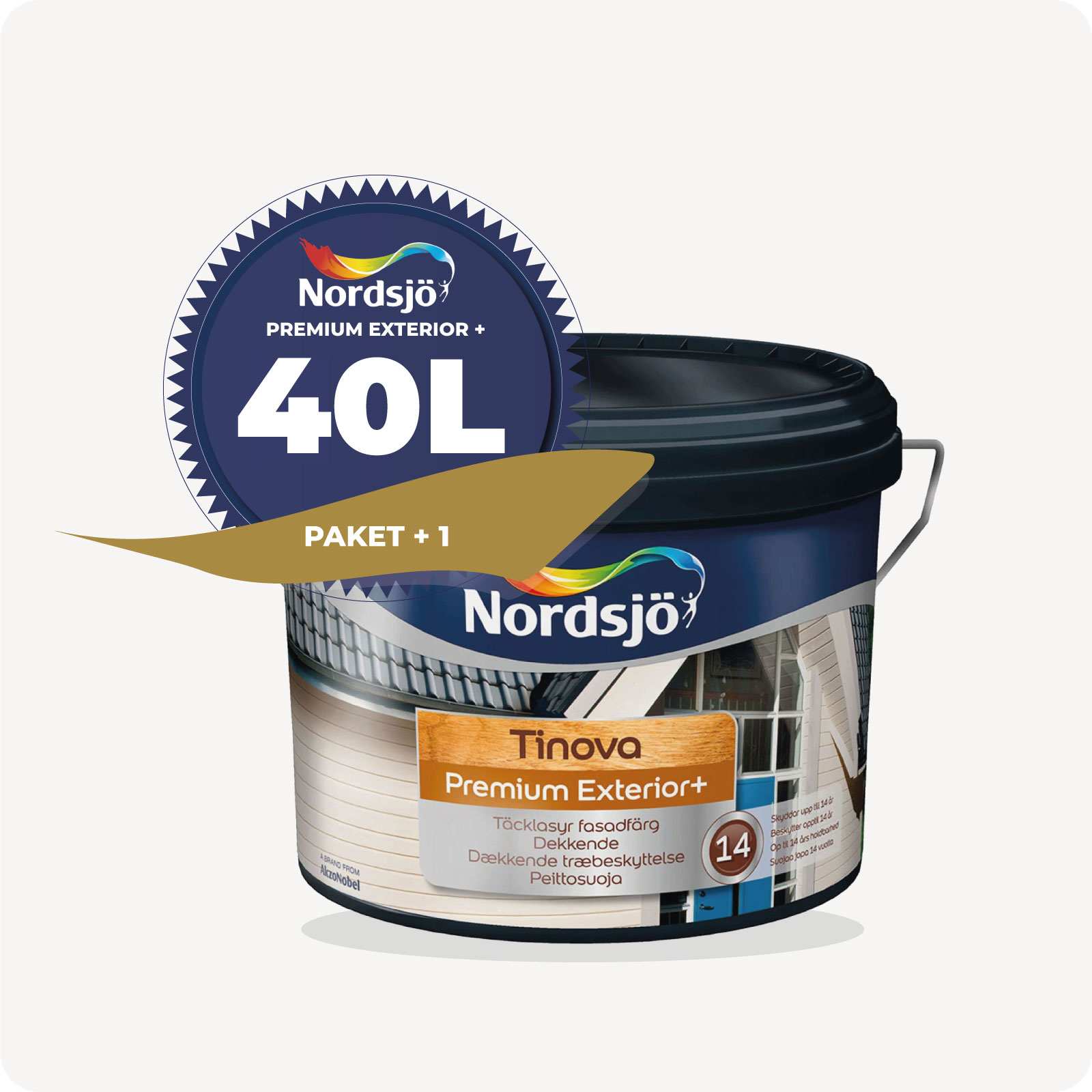 PAKET! FASADFÄRG NORDSJÖ TINOVA PREMIUM EXTERIOR +, 40 L - 3
