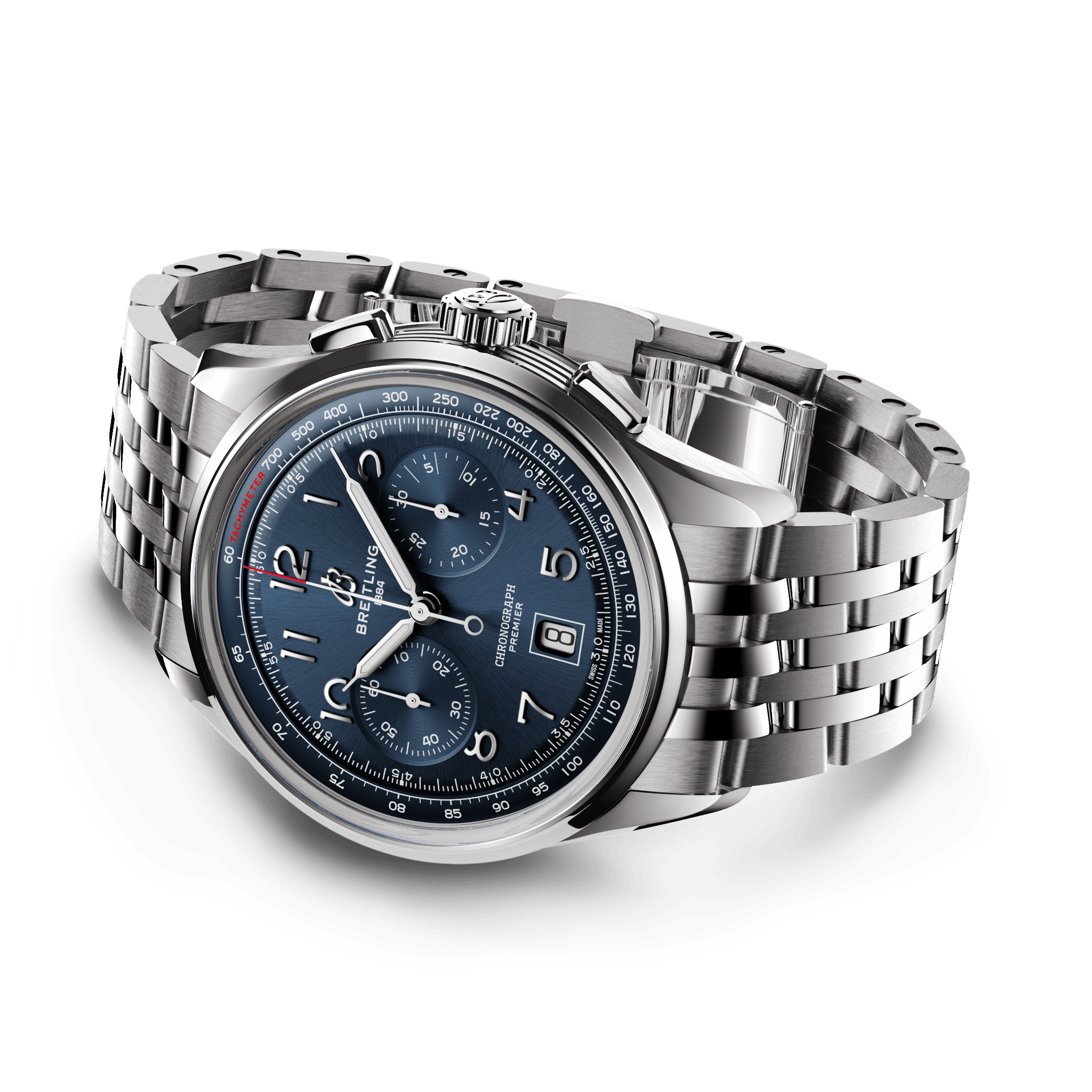 AB0145171C1A1 Breitling Premier B01 Chronograph 42 blå