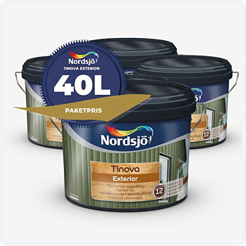 PAKET! FASADFÄRG NORDSJÖ TINOVA EXTERIOR, 40 L