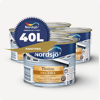PAKET! FASADFÄRG NORDSJO VX PRO 2 IN 1, 40L