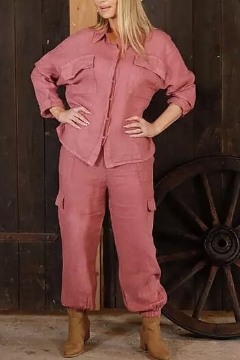 Stajl - Amalia  Linnen Shirt Rose