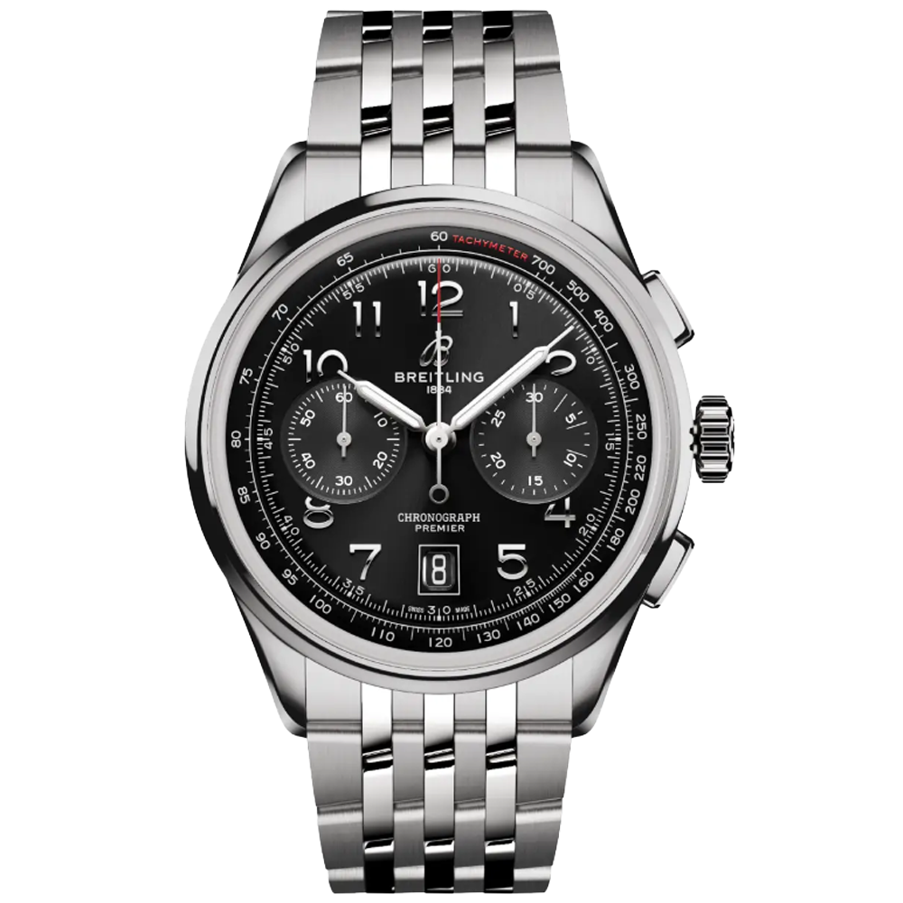 AB0145221B1A1 Breitling Premier B01 Chronograph 42 svart