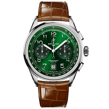 AB0145371L1P1 Breitling Premier B01 Chronograph 42 grön