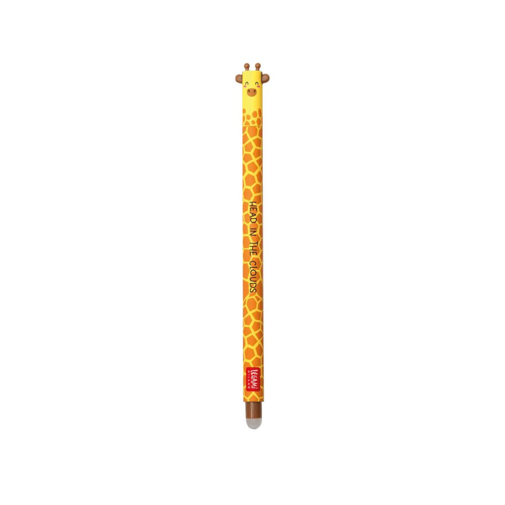 Erasable gel pen, Giraffe, sort, gelpen med blæk der kan viskes ud - 3