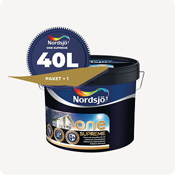 PAKET! FASADFÄRG NORDSJÖ ONE SUPREME, 40 L