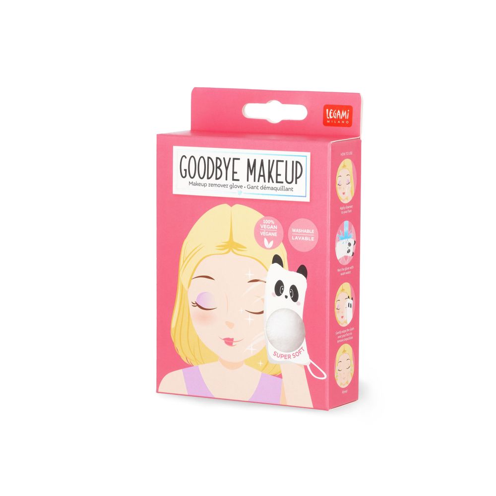 Make up remover glove, Goodbye Makeup - Panda - 2