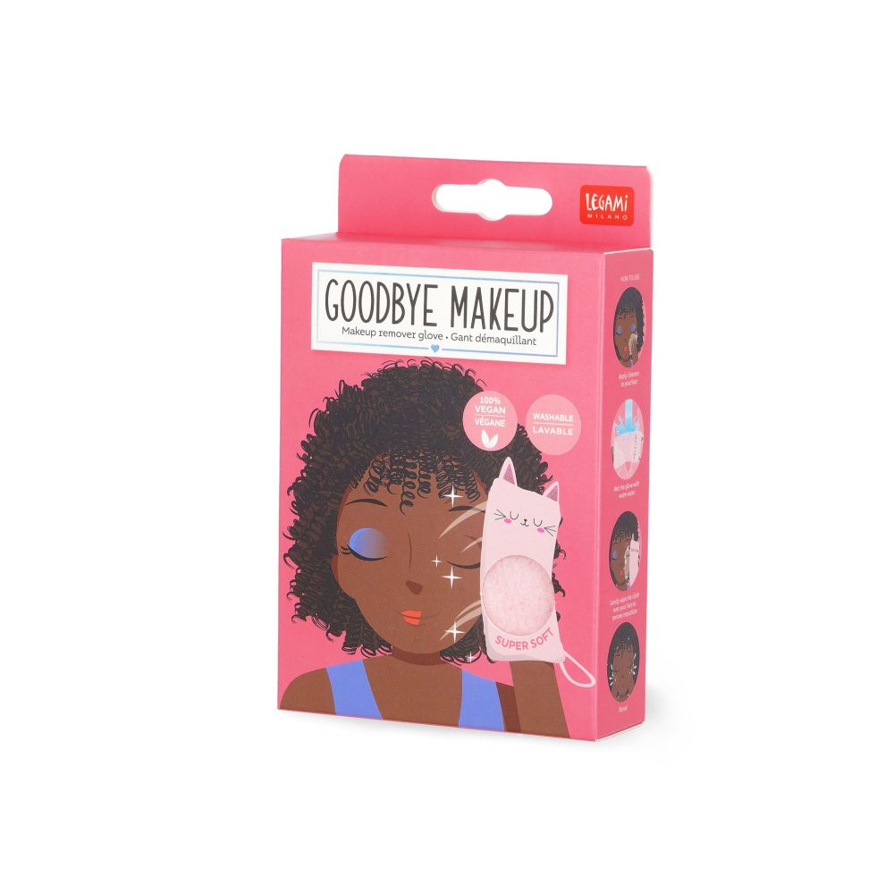 Make up remover glove, Goodbye Makeup - Kitty - 2