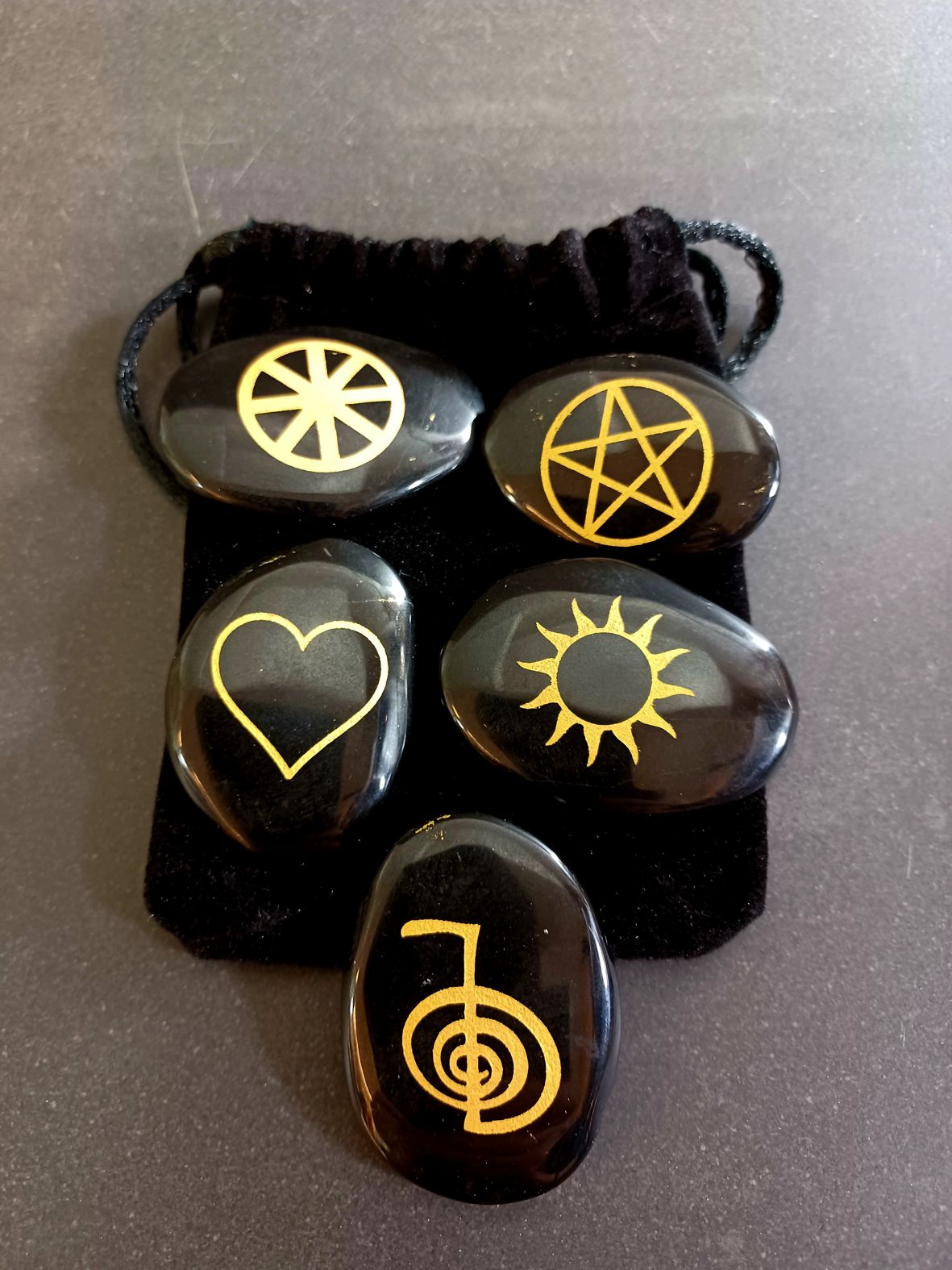 sun pentagram wicca set
