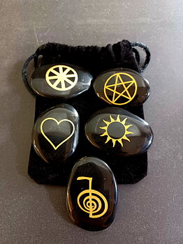sun pentagram wicca set