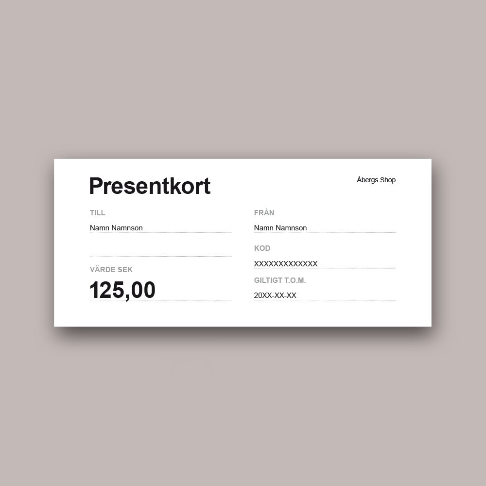 Presentkort